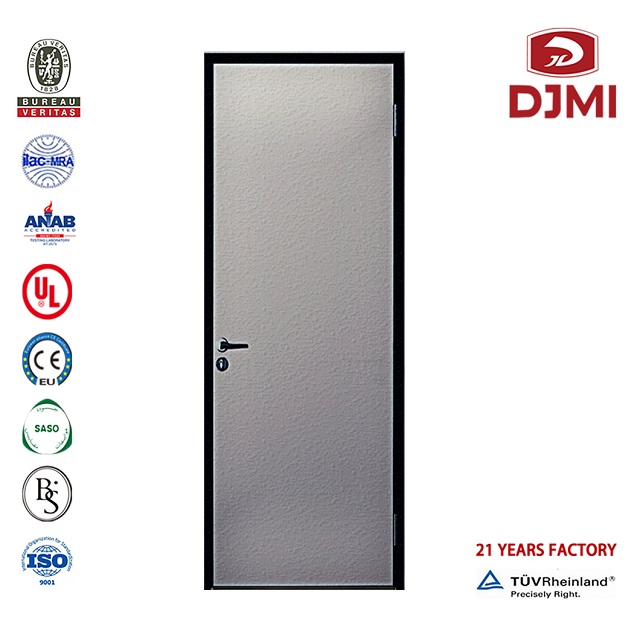 Entrée de porte en bois de cadre en métal de moulage